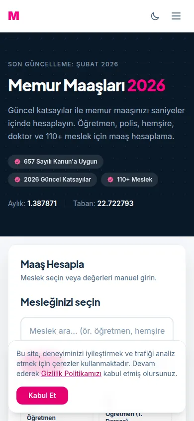 MemurMaaslari mobile