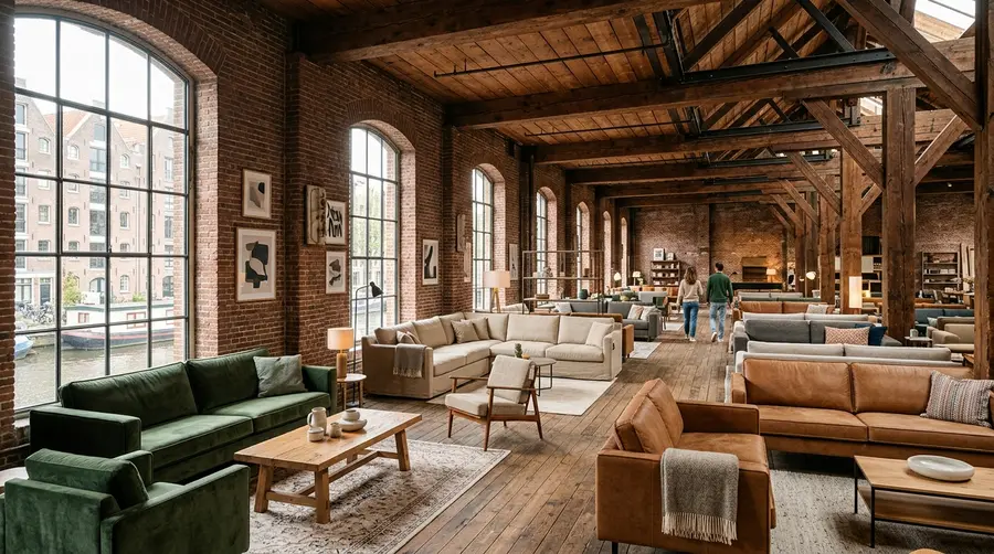 Showroom in een oud pakhuis in Amersfoort