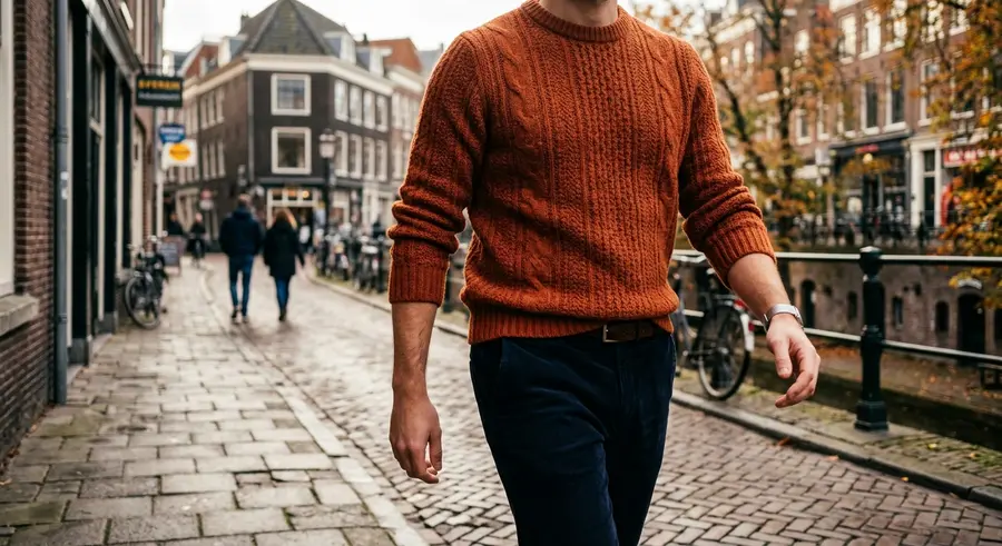 Dezelfde trui gedragen op straat in Utrecht