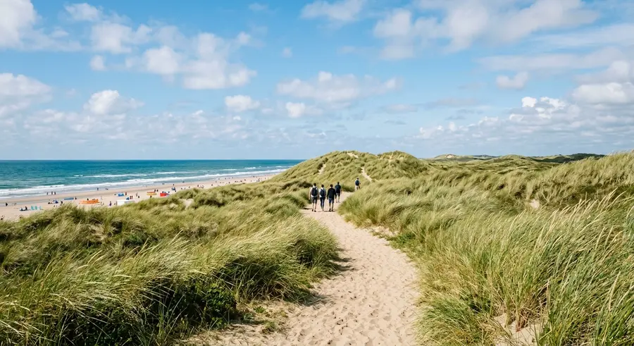 Duinpad naar het strand bij Zandvoort