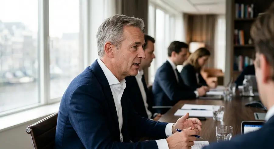 mr. Pieter van Wely in overleg