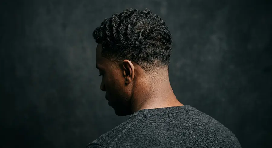 Textured crop met lage taper fade