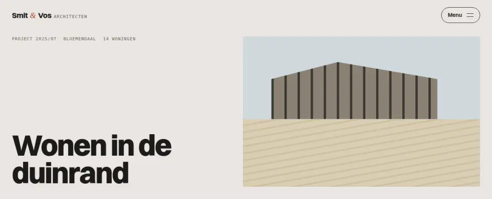 Volledig menupaneel met index