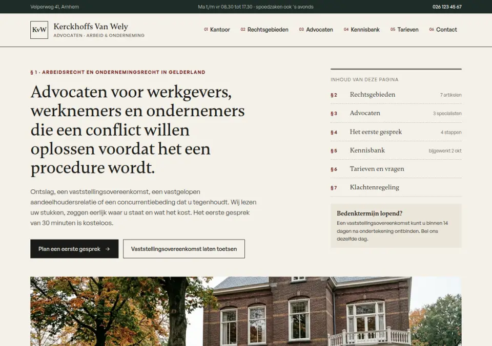 Kerckhoffs Van Wely Advocaten · advocatuur, Arnhem