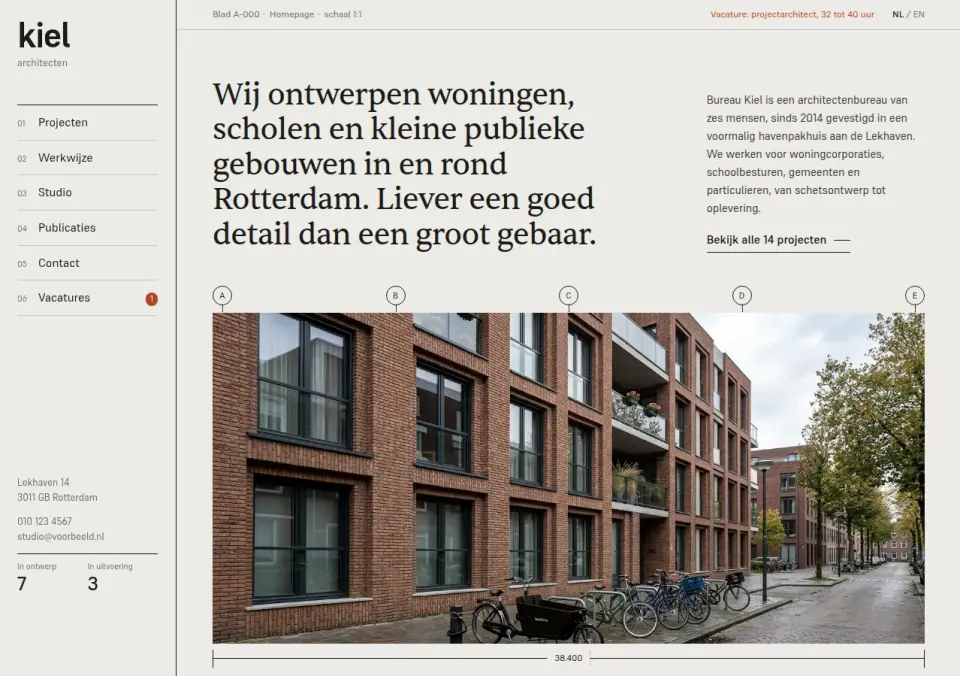 Bureau Kiel · architectenbureau, Rotterdam
