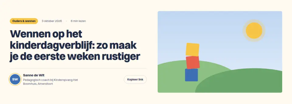Blogartikel-kop met auteur