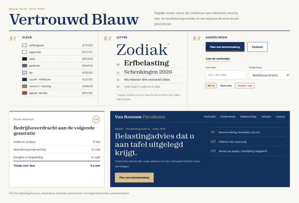 Vertrouwd Blauw