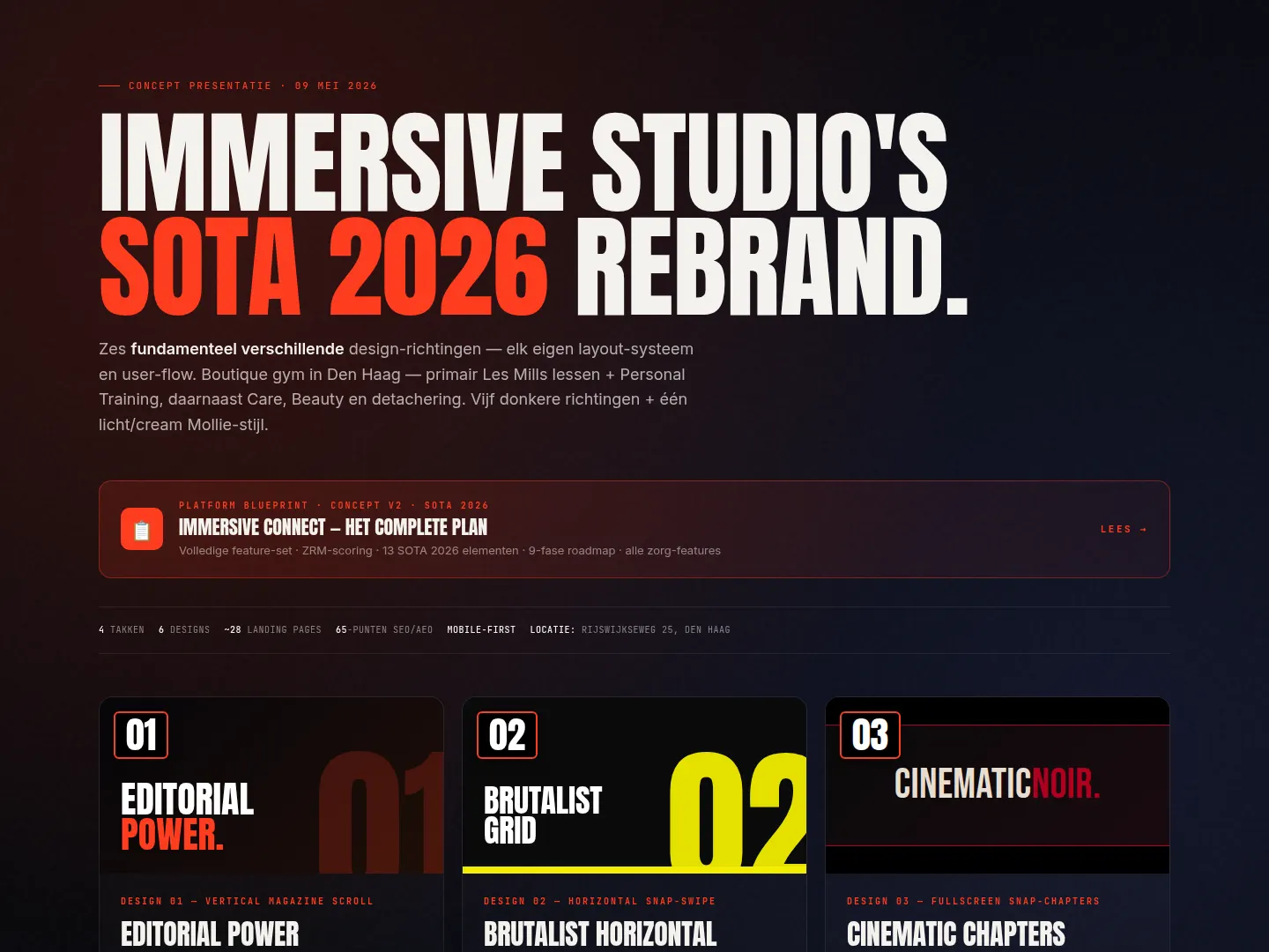Immersive Studios Multi-business design system